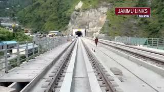 Railways conduct trial run on Khari and Sumber Railway Stations on Banihal-Katra link