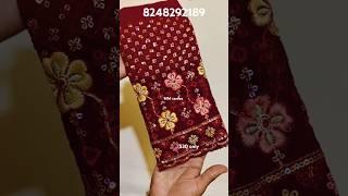 Fancy saree+designer blouse combo  watsapp 8248292189