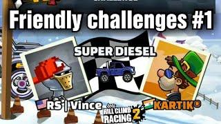 Hill Climb Racing 2 - Friendly challenges #1 | KARTIK®