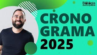 Cronograma de estudos 2025 - BIOLOGIA