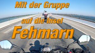 Mit der Gruppe und der Honda CB 125r auf die Insel Fehmarn