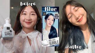 hello bubble x blackpink whale deep blue hair dye