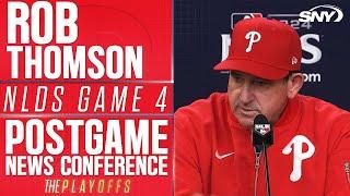 Phillies manager Rob Thomson credits Mets after NLDS defeat: 'They never give up' | SNY