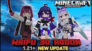 How to Download jenny and all anime waifu addon in Minecraft PE 1.21+ | Minecraft jenny mod download