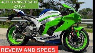 2024 Kawasaki Zx10r review,40th anniversary model