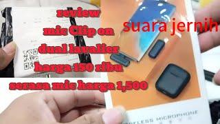 unboxing mic wireless dual lavalier