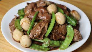 Recipe For Chicken Liver & Gizzard | Chicken Liver & Gizzard in Oyster Sauce