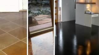 Stained concrete flooring in Boston, Massachusetts