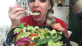 Greek Salad MUKBANG - Candy K Eating Show