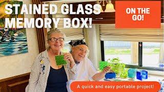 STAINED GLASS ON THE GO! Here is a FUN PORTABLE GLASS PROJECT you can share with friends and family!