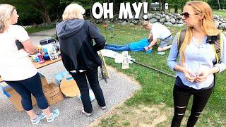 ACCIDENT AT A GARAGE SALE