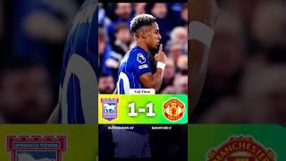 Highlights- Ipswich Town 1-1 Manchester United #shorts #football #manchesterunited