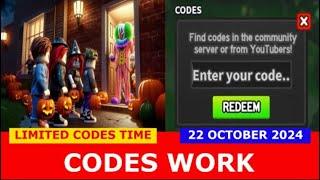 *CODES* Trick or Treat! ROBLOX | LIMITED CODES TIME | OCTOBER 22, 2024