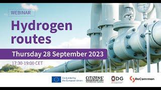 Webinar - Hydrogen routes