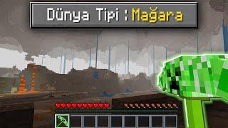 Minecraft'ta TÜM DÜNYA MAĞARA! @Aphernix