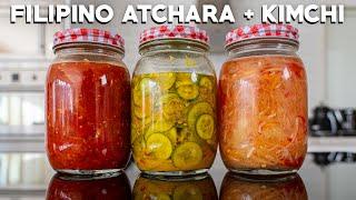 Easy Filipino Papaya Pickle and Kimchi Atchara Homemade Recipe