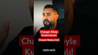 Chatgpt Böyle Kullanılmalı️ #girişimcilik #selbstständig #dijitalpazarlama #chatgpt #yapayzeka