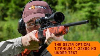 Delta Optical Titanium 4-24x50 HD: with the new riflescope on the shooting range.