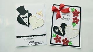 2 Simple and Cute Wedding Anniversary Card Ideas/Handmade Wedding Anniversary Cards/Wedding Cards