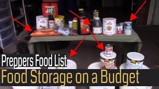 Prepper Food Stockpile Checklist [Long-Term Food Storage Ideas!]