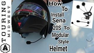 How To Install SENA 20S In a Modular style Motorcycle Helmet