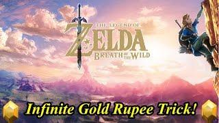 Zelda Breath of the Wild Easy Infinite Gold Rupee Trick!