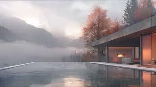 You’re relaxing at your autumn villa to stop overthinking | 3 hours relaxing ambient music w/ rain