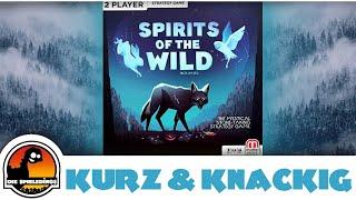 Spirits of the Wild Brettspiel für 2 Personen Regelüberblick und Rezension