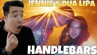 JENNIE & Dua Lipa - Handlebars (Official Video) | REACTION