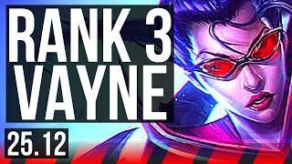 VAYNE vs RIVEN (TOP) | Rank 3 Vayne, Quadra, 66% winrate, 12/3/4 | EUW Challenger | 25.12