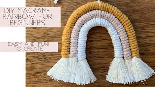 EASY | Macrame Rainbow | For Beginners