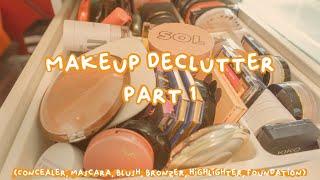 My Makeup Collection Declutter | Part 1 | Face Products & Eye Products