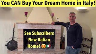 He BOUGHT His Dream Home in Italy!  Subscriber BUYS 3-Story Townhouse in Umbria!