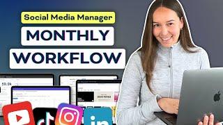 My HIGH-INCOME Monthly WORKFLOW as a Social Media Manager