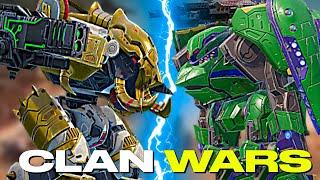 Elite Top WR Clans Clash In Epic Battles - ⱤⱧł₦Ø vs 𝙒𝙃𝙊 - Clan Wars 6v6 | War Robots