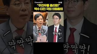 "주진우를 총리로!" 박수 터진 국힘 의원총회 / #채널A #shorts #30짤