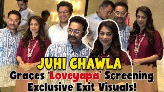 Juhi Chawla Spotted at 'Loveyapa' Screening Exit | Gateway of India Glam!  #JuhiChawla