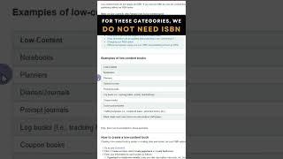 Do I Need an ISBN for a Low-Content Book?