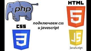 как подключить css и javascript к html