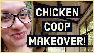 Backyard Chicken Coop Renovation | Painting the Chicken Coop PART 1
