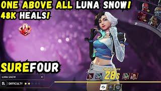 48k HEALING DONE! SUREFOUR - LUNA SNOW - TOP 500 - GAMEPLAY MARVEL RIVALS