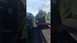 Mid Hants Railway on 11th May 2025  Ivatt Tank 41312 Passing BR 35005 At Ropley Station 