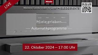 Miele erleben - Automatikprogramme