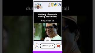 Me and my classmate looking each other #coding #programming #shorts #trending