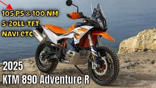 KTM 890 Adventure R 2025: Neues Design, gleiche Power, Euro 5+ | die Fakten