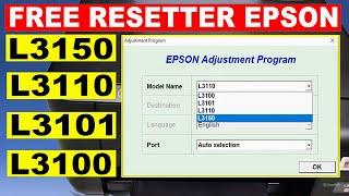 How to reset Epson L3150, L3110, L3100, and L3101 ink pad with FREE RESETTER!