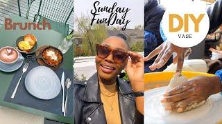 VLOG: Sunday Solo Brunch Date and Pottery Class