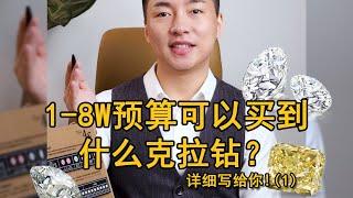 一克拉钻石到底多少钱 ？一到八万RMB可以买到什么克拉钻【宝石学家老许】