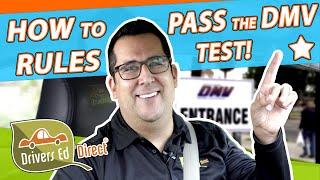 DMV Drive Test Rules - Step by Step to Pass Drivers License Exam. What's on Test & How NOT to Fail.