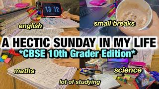 A Sunday In My Life as A *CBSE 10th Grader* but Hectic  | Dia Gautam #productive #studymotivation